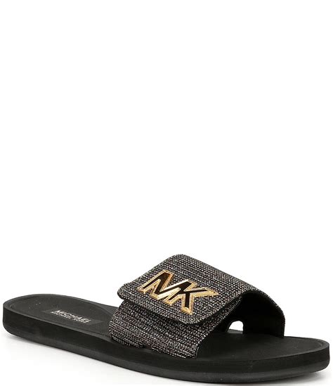 michael kors aklya slides|Michael Kors slides.